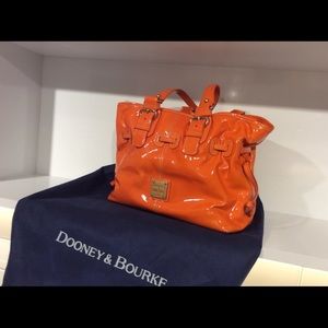 Dooney & Bourke Patent Orange Purse